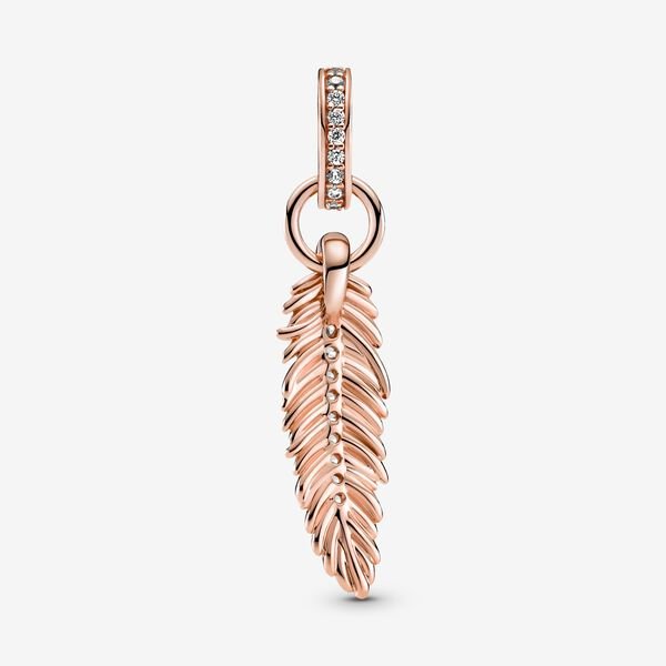 Pandora Sparkling Feather Dangle Charm