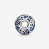Pandora Stg Galaxy Glittery Blue Murano Charm