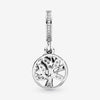 Pandora Family Heritage Silver Hanging Charm with 14K Gold