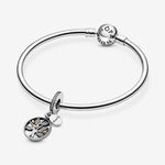 Pandora Family Heritage Silver Hanging Charm with 14K Gold