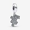 Pandora Sparkling Puzzle Piece Dangle Charm