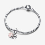 Pandora Four-leaf Clover Friendship Double Dangle Charm