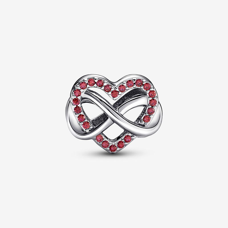 Pandora Family Infinity Red Heart Charm