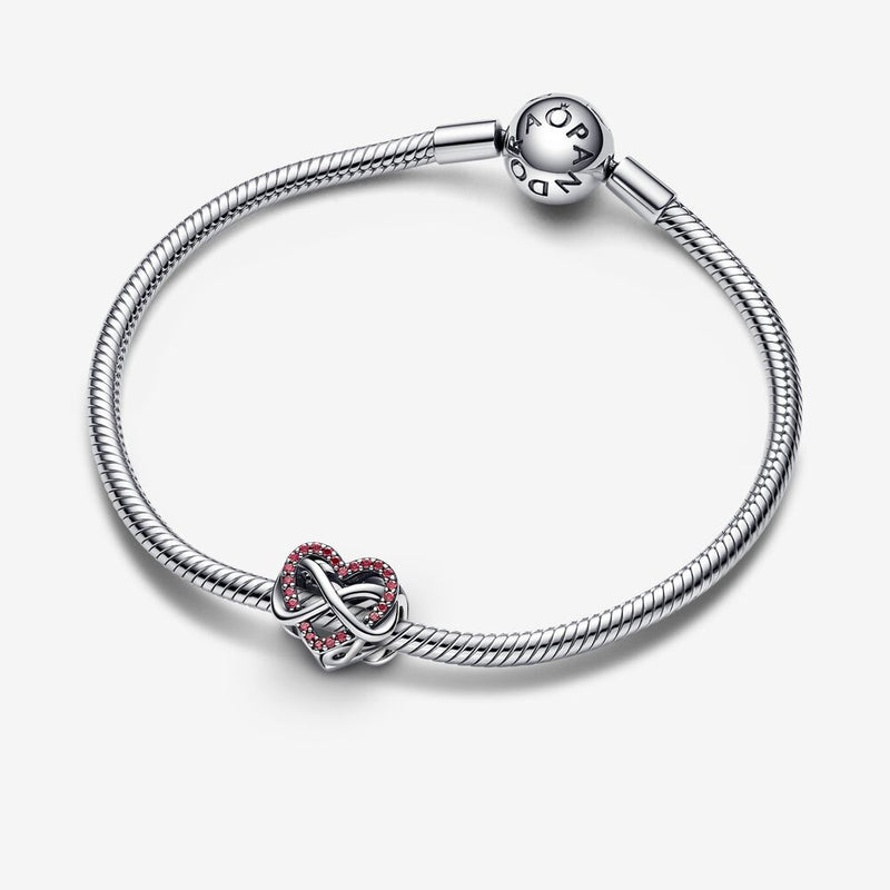 Pandora Family Infinity Red Heart Charm