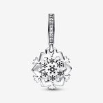 Pandora Sparkling Snowflake Double Dangle Charm