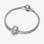 Pandora Winter Blue Snowflake Murano Charm