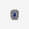 Pandora Blue Sparkling Leveled Rectangular Charm