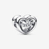Pandora Radiant Heart & Floating Stone Charm
