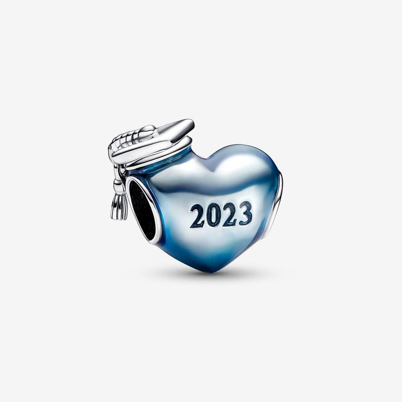 Pandora Blue 2023 Graduation Heart Charm