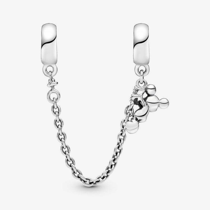 Pandora Disney, Climbing Mickey Safety Chain, Red CZ