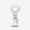 Pandora Mum Heart Sterling Silver Dangle & Pink Cz