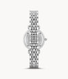 EA Watch Gianni T-Bar 32mm Ss White Dial with Pave Glitz Sil