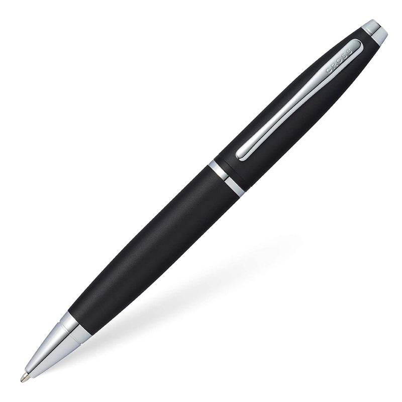 Cross Calais Window Matte Black Ballpoint Pen With Polished Chrome