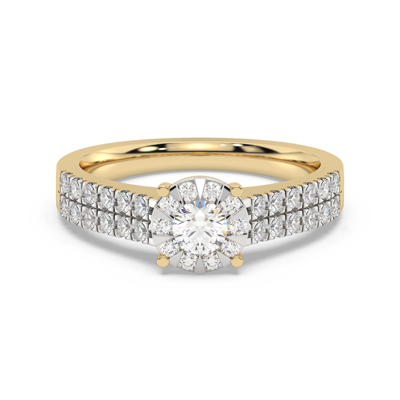 Nirvana 9ct YG 0.75ct Diamond Ring