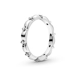 Pandora Sterling silver ring with clear cubic zirconia