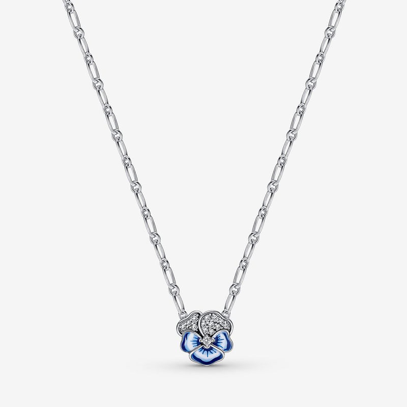 Pandora Pansy STG CZ  Necklace