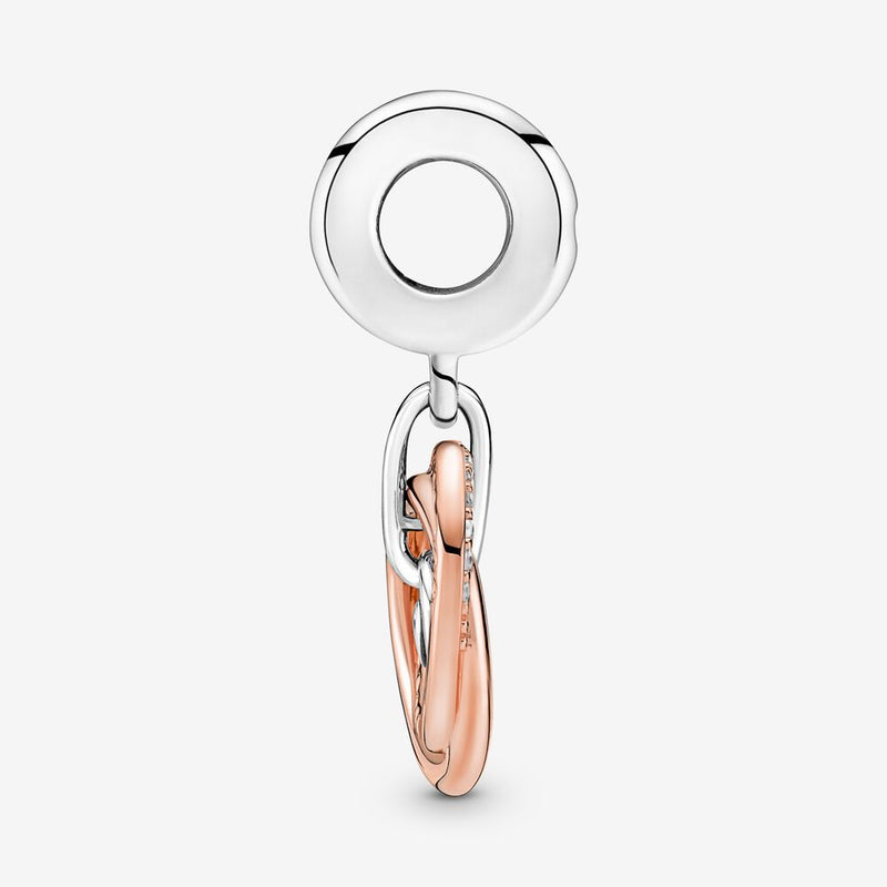 Encircled Sterling Silver and 14k Rose Gold-Plated