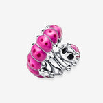 Pandora Caterpillar STG Black Cryst Charm