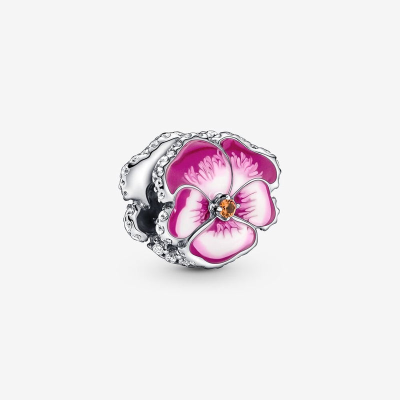 Pandora Pansy STG CZ Charm