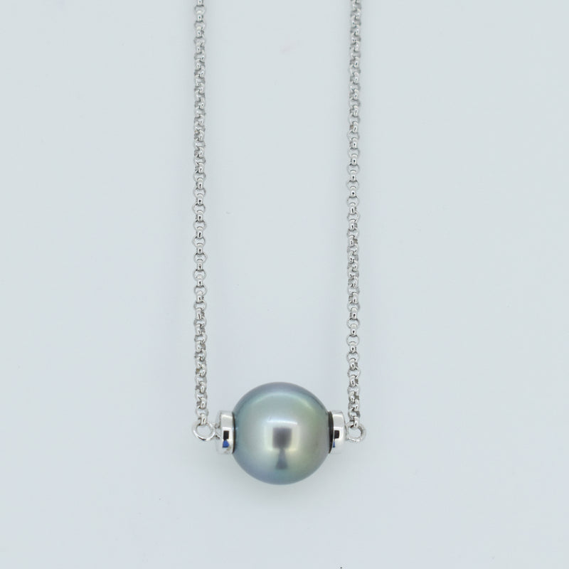 J.Hunter 18K W/G PASTEL Pearl  Necklace