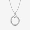 Pandora Small Sterling Silver O Pendant Gift Set