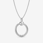 Pandora Small Sterling Silver O Pendant Gift Set