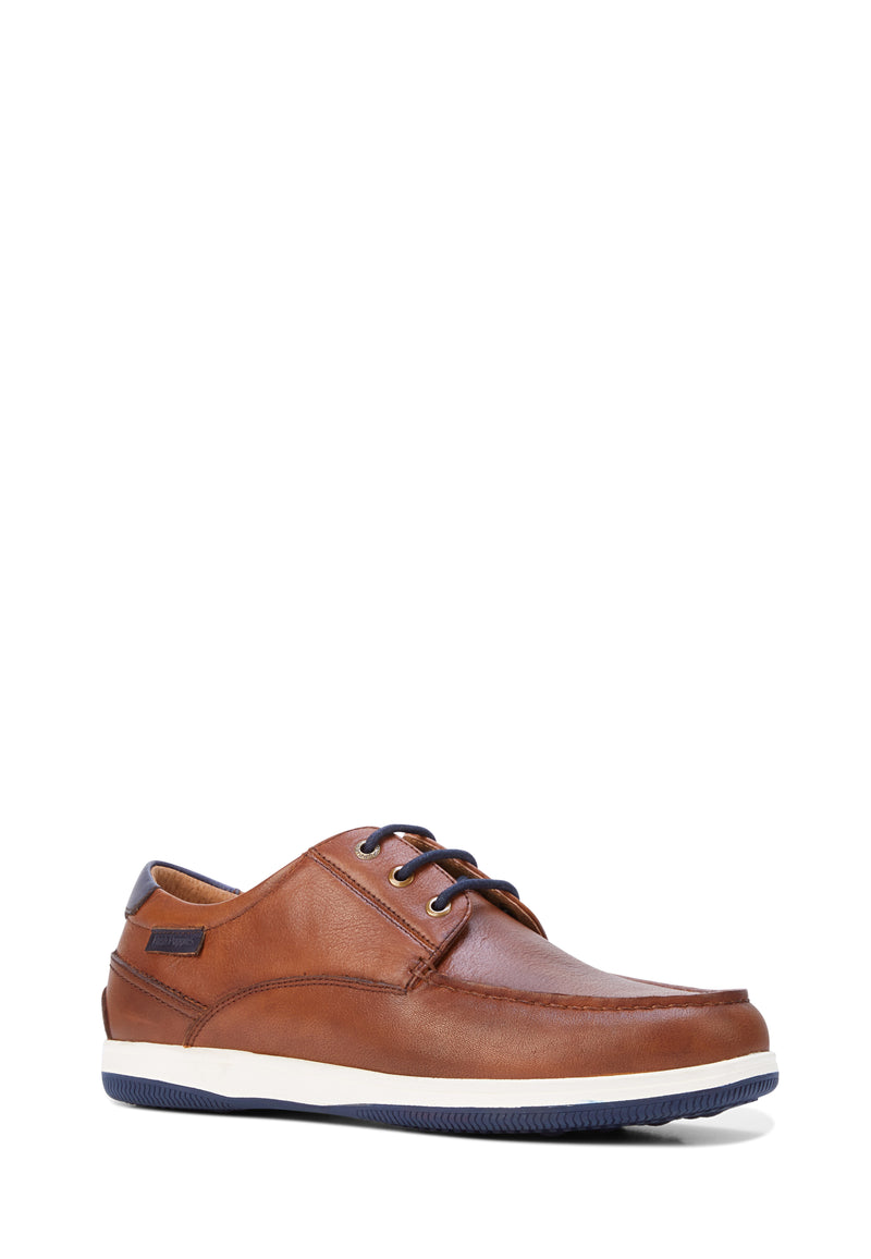Nero Tan Leather Flat Shoes by Hush Puppies | Shop Online at Mathers