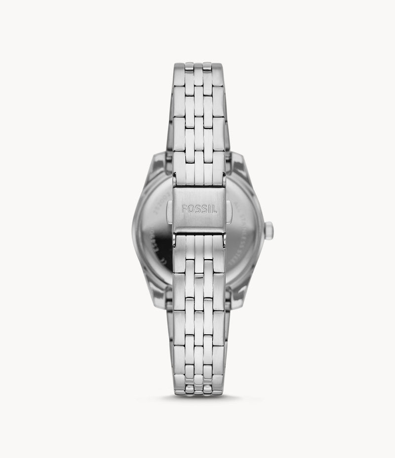 Fossil Scarlette Mini Three-Hand Date Stainless Steel Watch