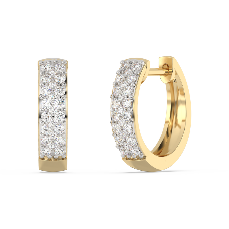 Nirvana 9ct Y/G 0.50ct Diamond Earrings