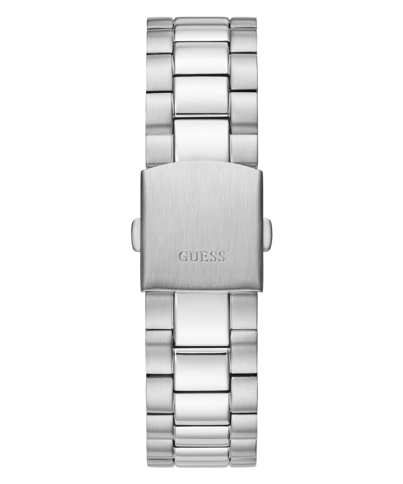 Guess Silver-Tone Analog Day Date Watch