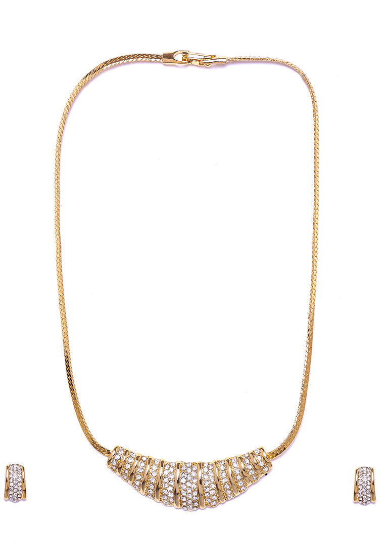 Estele Contemporary AD Diamonds Necklace Set