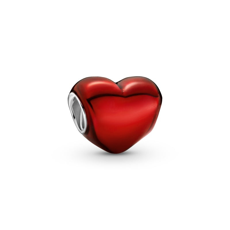 Pandora Metallic Red Heart Charm