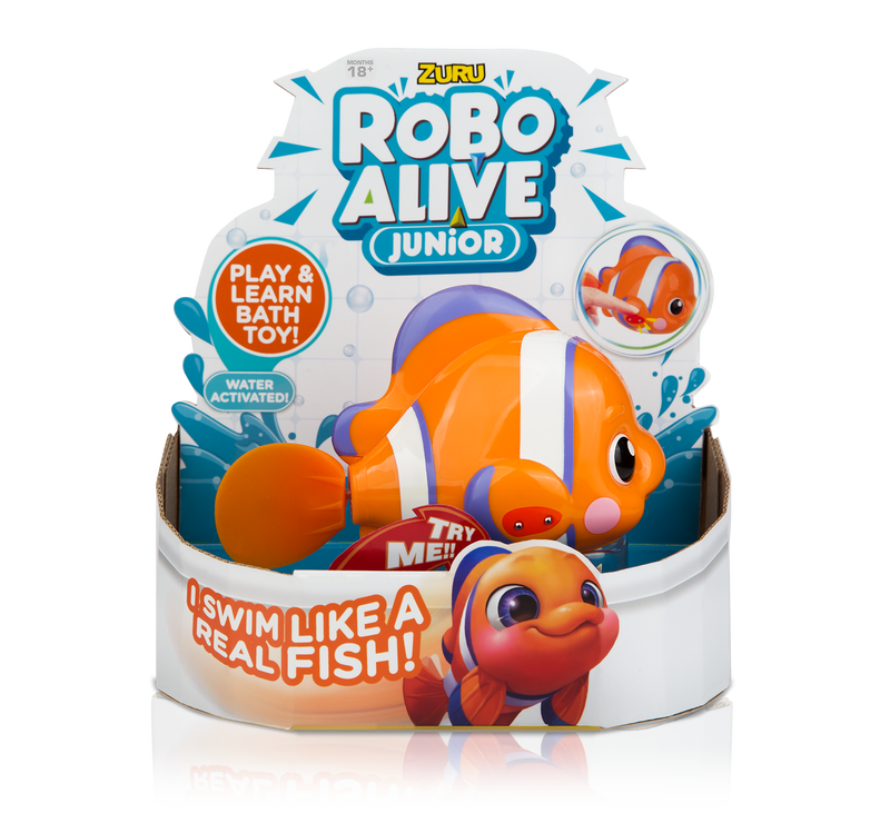 WT Robo Alive Junior Series 1 Mix Duck/Crocodile And Fish Asst
