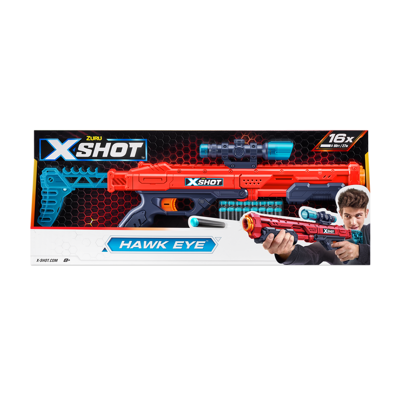 WT X-Shot Excel Hawk Eye  (16Darts)