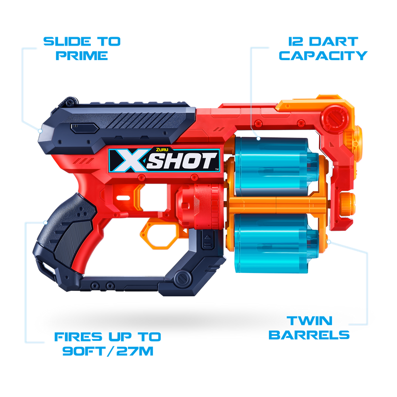 WT X-Shot Excel Xcess Tk12 Double Pack (5 Cans 48 Darts)
