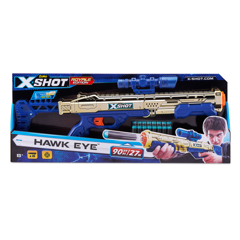 WT X-Shot Excel Hawk Eye Golden(16Darts)