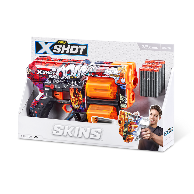 WT X-Shot Skins Dread(12 Darts)  Asst