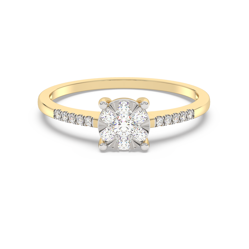 Nirvana 9ct YG 0.25ct Diamond Ring