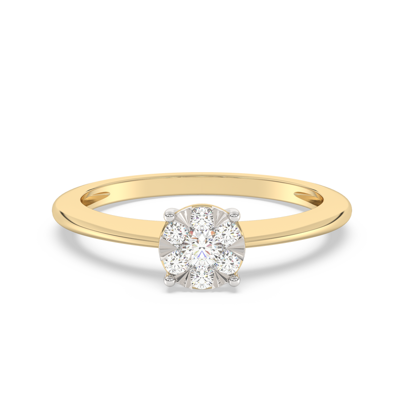 Nirvana 9ct YG 0.25ct Diamond Ring