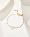 Mestige 18K Gold Plated Lucia Pearl Bracelet