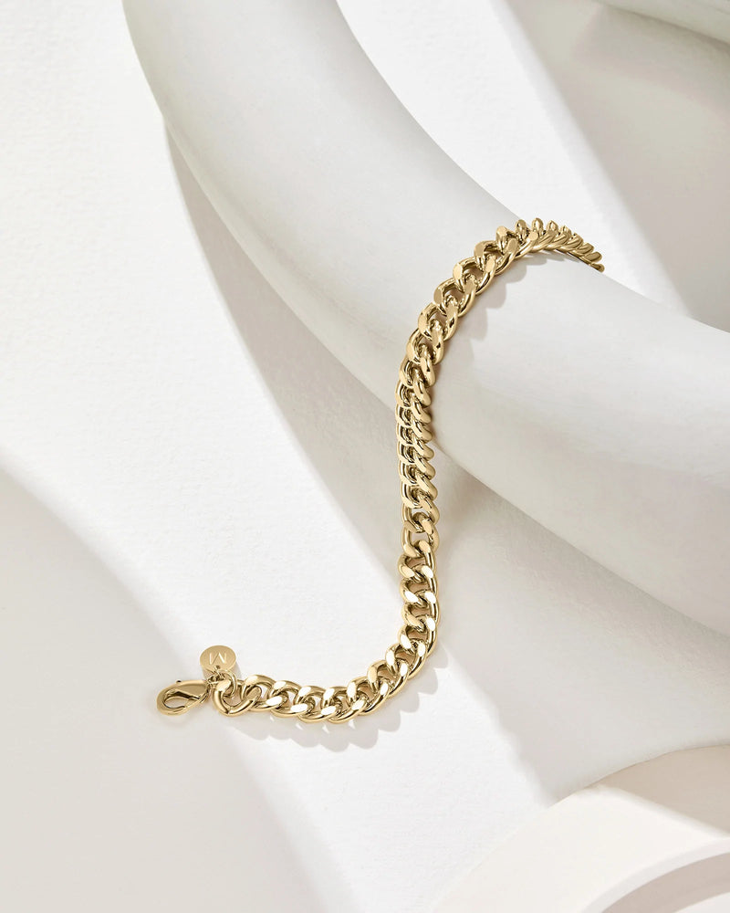 Mestige 18K Gold Plated Eloise Curb Chain