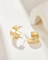 Mestige 18K Gold Plated Wren Hoop Earrings