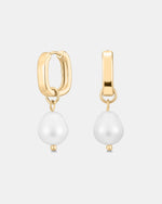 Mestige 18K Gold Plated Kai Pearl Earrings