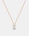 Mestige CZ RG Halsey Baguette Necklace