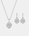 Mestige CZ Nylah Silver Necklace & Earring Set