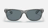 Rayban New Wayfarer Transparent Grey W/Dark Blue Polar