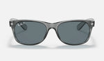 Rayban New Wayfarer Transparent Grey W/Dark Blue Polar