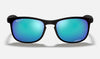 Rayban Matte Black W/ Green Mirror Blue - Pt