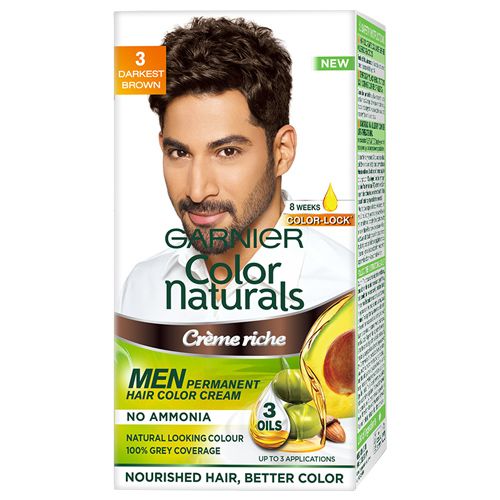 Garnier Men Colour Naturals 3 Darkest Brown - 30ml +30g