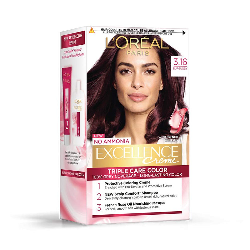 Loreal Excellence Cream Shade No.3.16 Burgundy